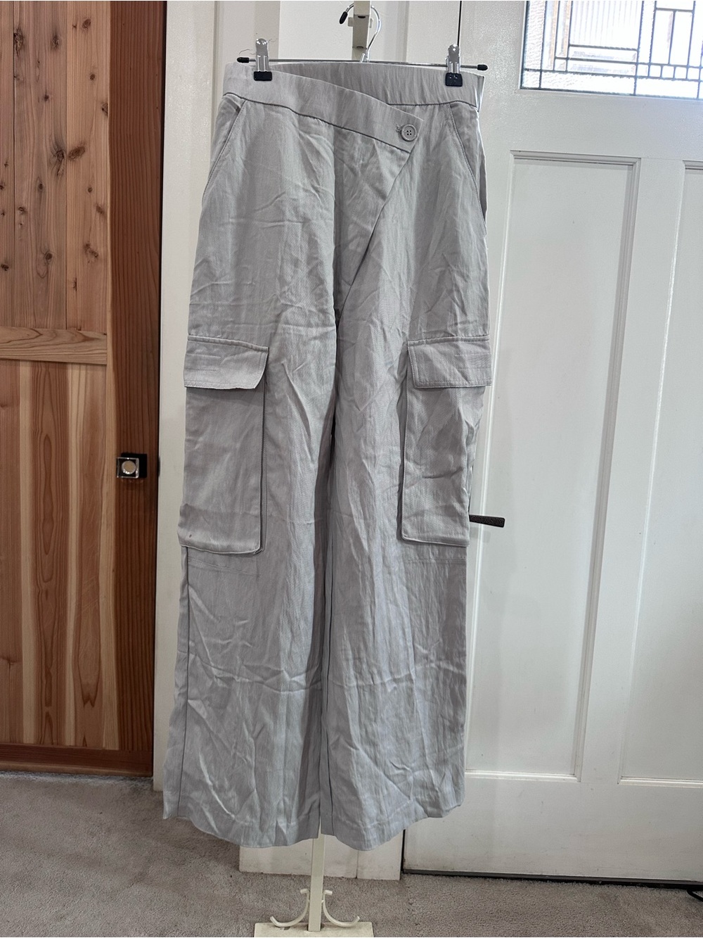 Zara Wide Leg Cargo Pants Oversized XS